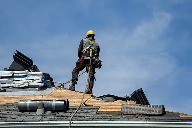 Professional Roof Installation technician working in Dryden, NY